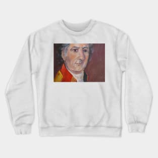 Study of William Edward West's portrait of Stephen Minor, Spanish Governor of Natchez in 1792 Crewneck Sweatshirt